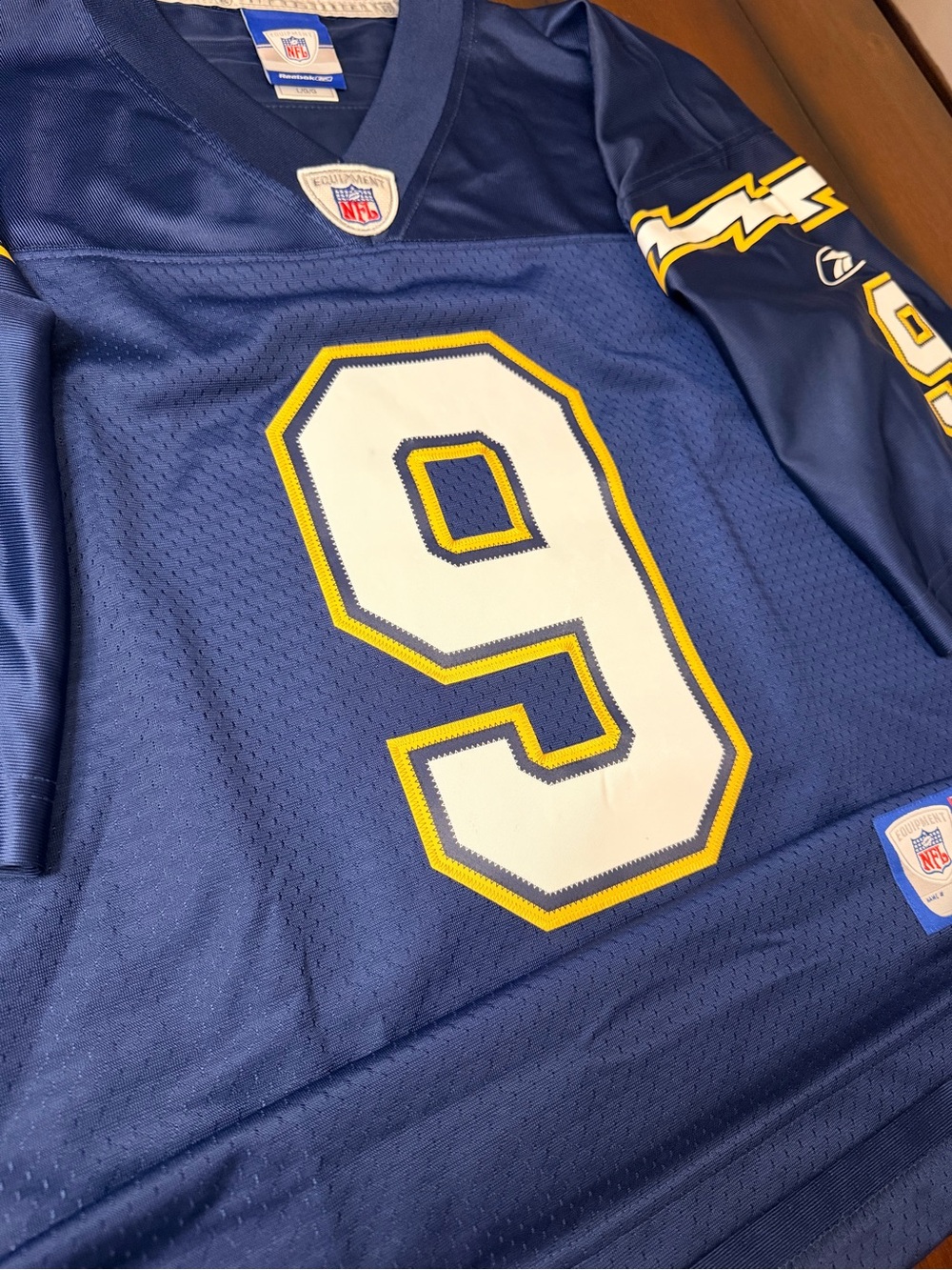 RARE authentic Reebok San Diego Chargers Drew Brees Rookie NFL Jersey - Picture 5 of 8
